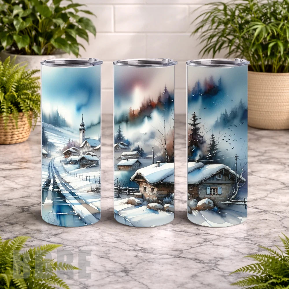 Winter Village 15 OZ Straight Wrap