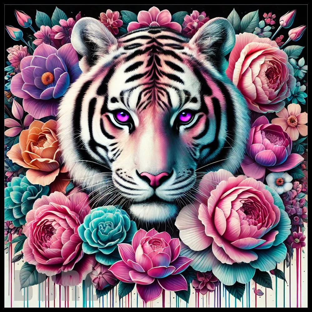 Floral Tiger 15 OZ Straight Wrap