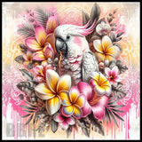 Floral Cockatoo 15 OZ Straight Wrap