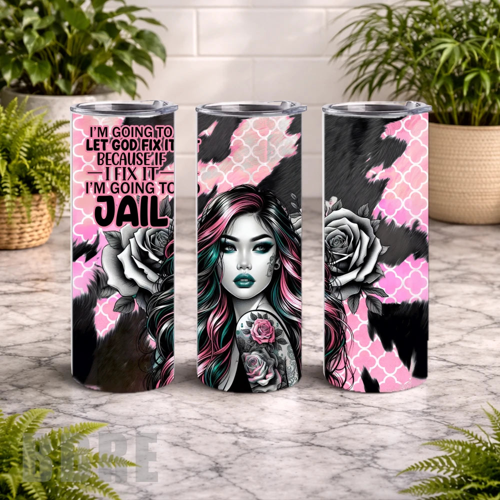Bold Tattooed Woman 15 OZ Straight Wrap