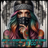 Colorful Tattoo 15 OZ Straight Wrap