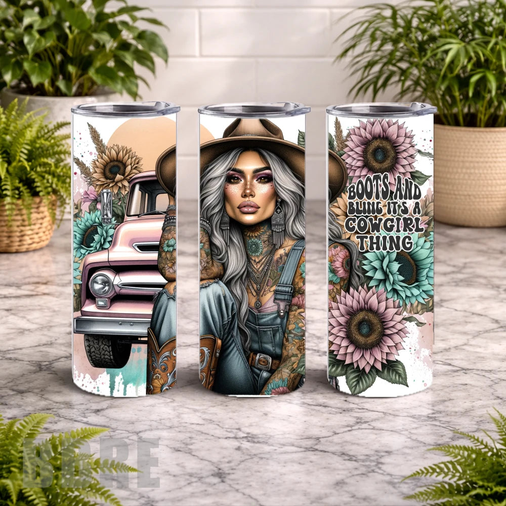 Cowgirl Vibes 15 OZ Straight Wrap