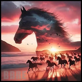 Majestic Horses 2 15 OZ Straight Wrap