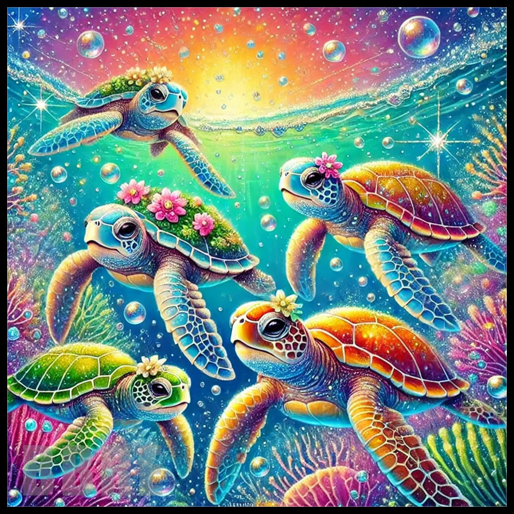 Tropical Turtles 7 15 OZ Straight Wrap