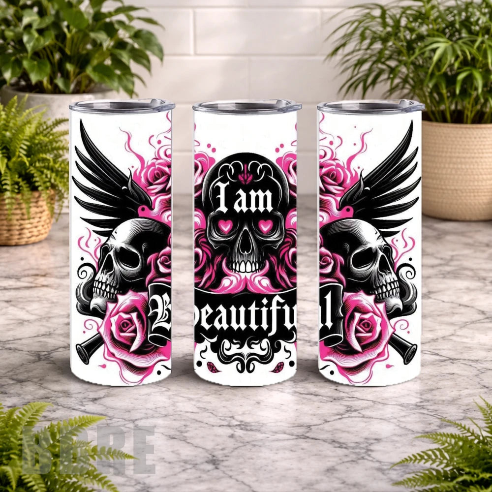 Skull Roses 4 15 OZ Straight Wrap