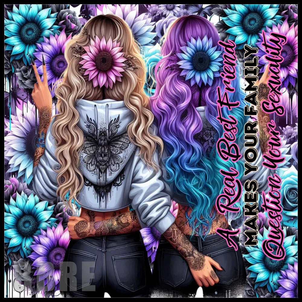 Floral Friendship 2 15 OZ Straight Wrap