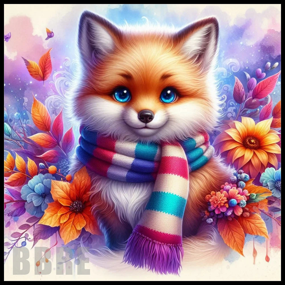 Colorful Fox 15 OZ Straight Wrap