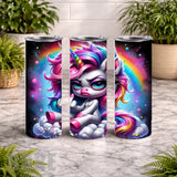 Rainbow Unicorn 2 15 OZ Straight Wrap