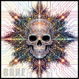 Circuit Skull 15 OZ Straight Wrap
