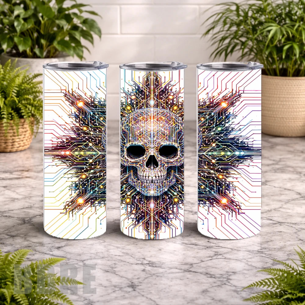 Circuit Skull 15 OZ Straight Wrap