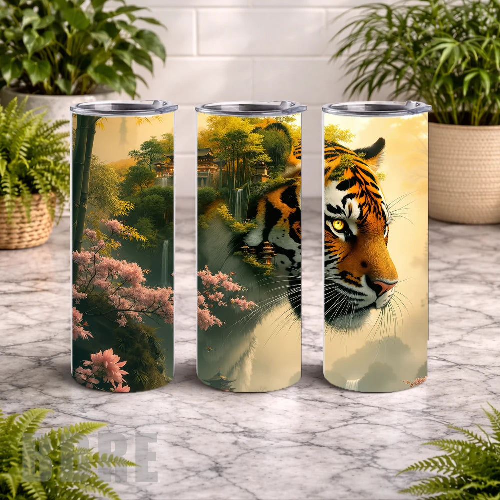 Tiger Landscape 15 OZ Straight Wrap