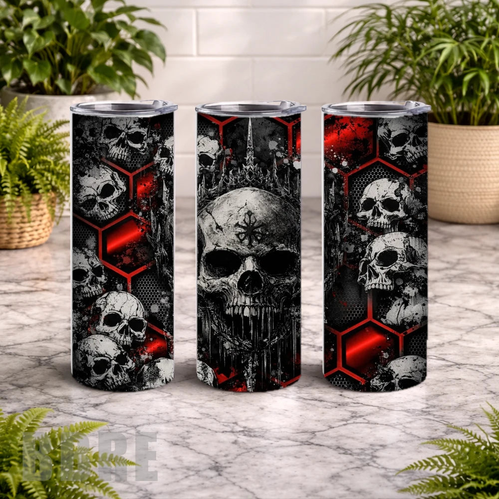 Crowned Skull 3 15 OZ Straight Wrap