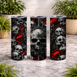 Crowned Skull 3 15 OZ Straight Wrap