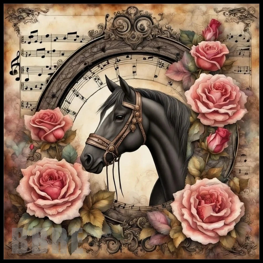 Rose Horse 15 OZ Straight Wrap