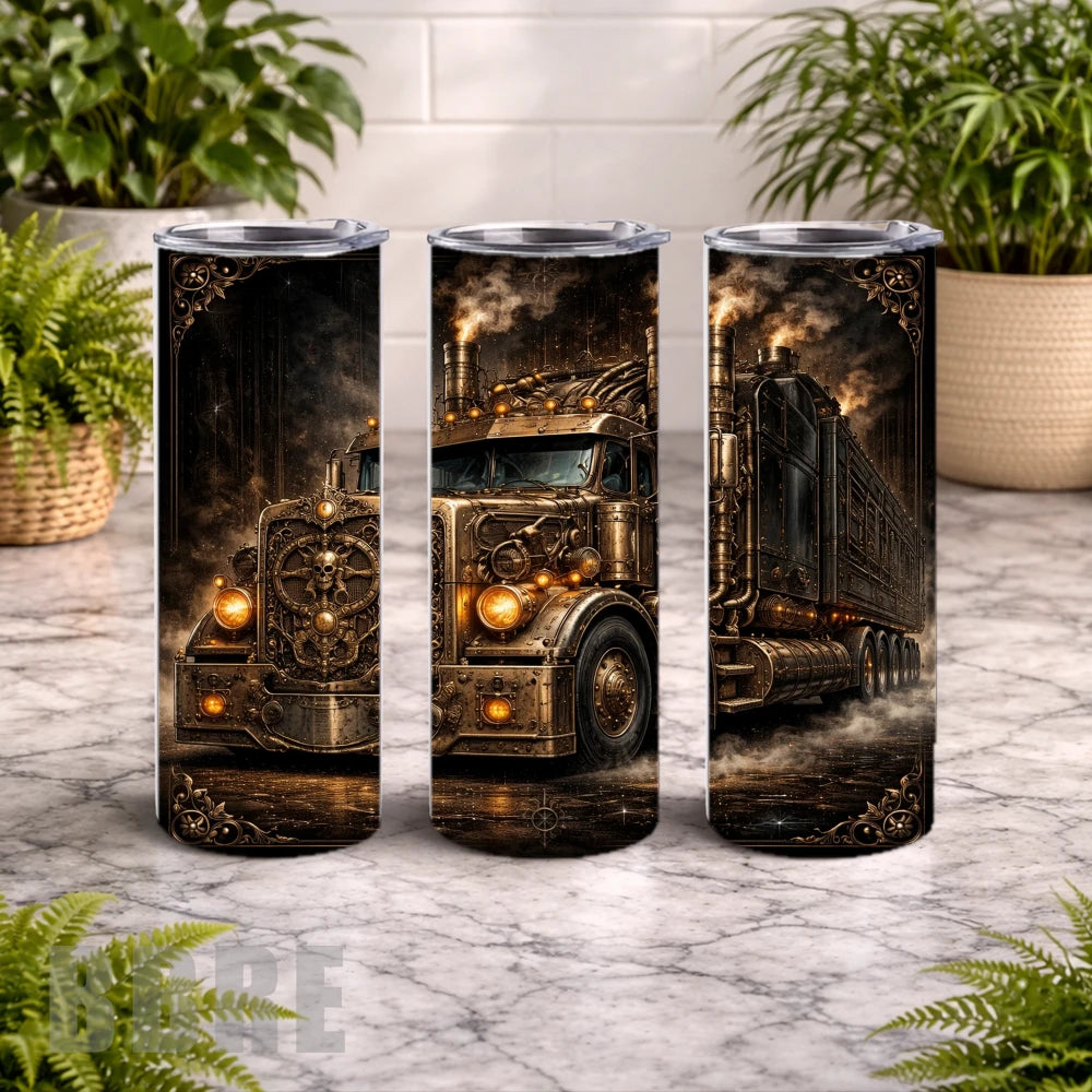 Steampunk Truck 15 OZ Straight Wrap