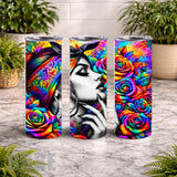 Colorful Rose 15 OZ Straight Wrap