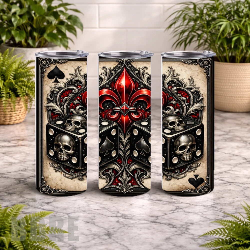 Skull Dice 15 OZ Straight Wrap