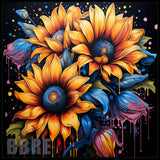 Sunflower Burst 3 15 OZ Straight Wrap