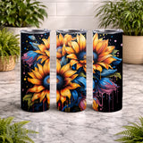 Sunflower Burst 3 15 OZ Straight Wrap
