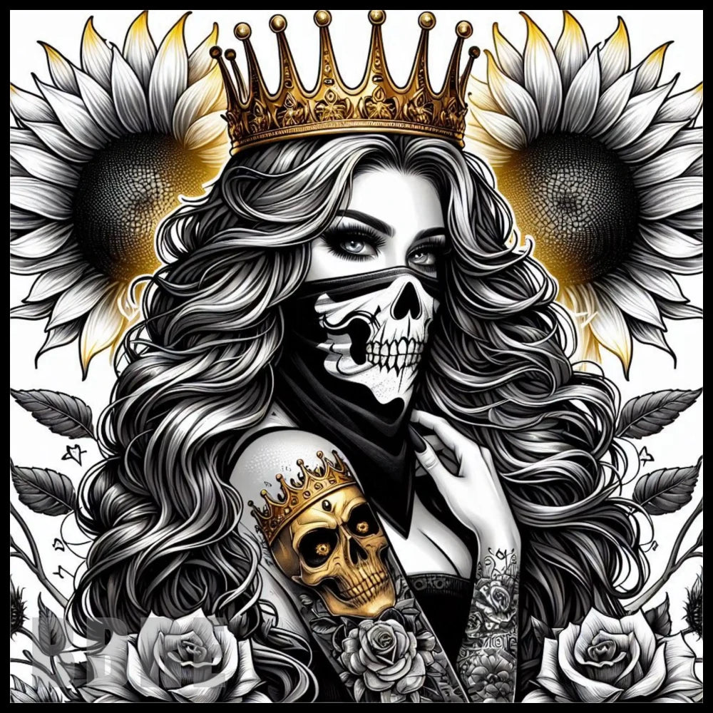 Crowned Skull 15 OZ Straight Wrap