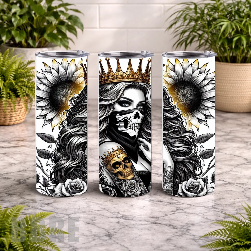 Crowned Skull 15 OZ Straight Wrap
