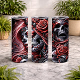 Skull Rose 15 OZ Straight Wrap