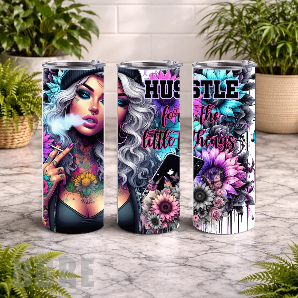 Hustle Artwork 15 OZ Straight Wrap