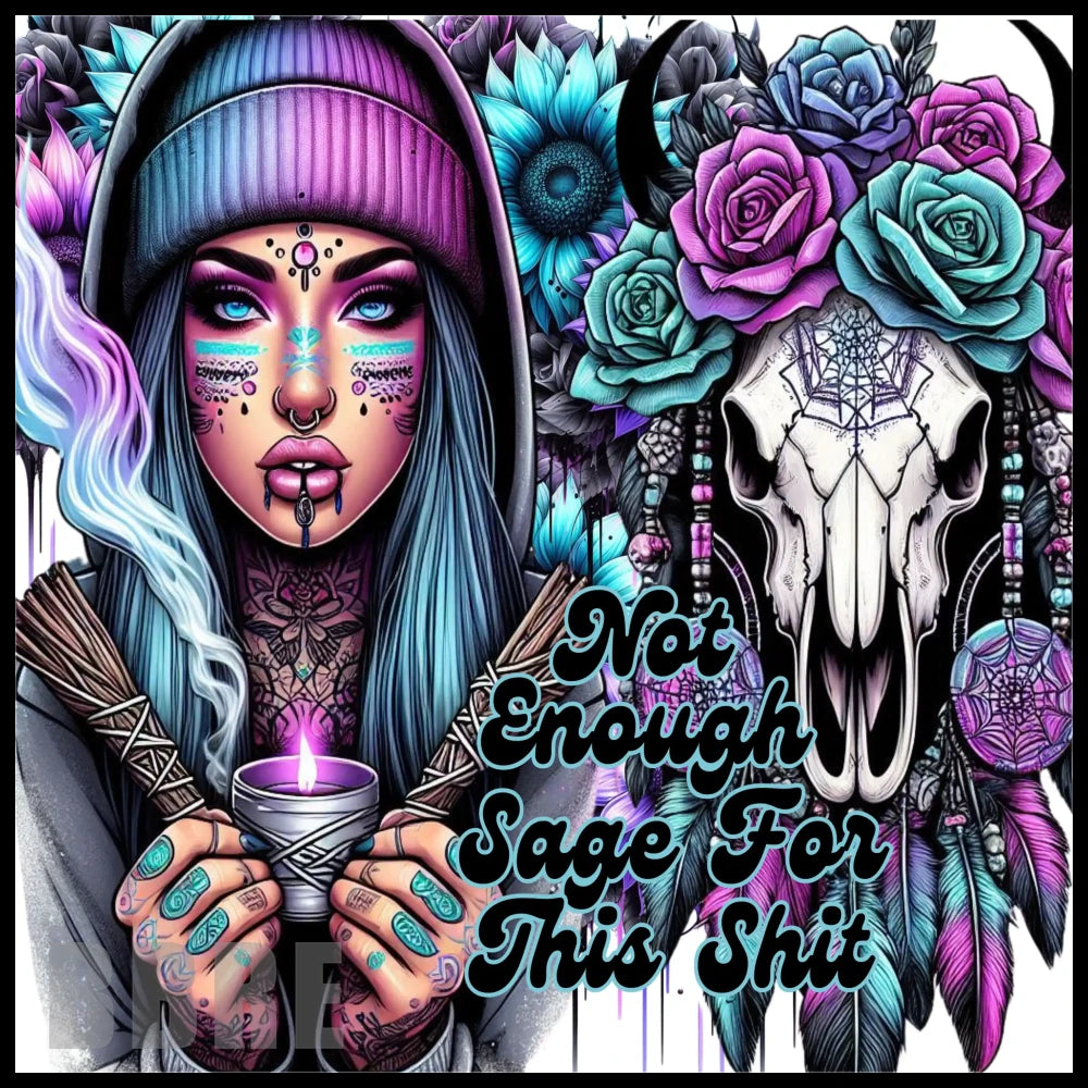 Sage Skull 15 OZ Straight Wrap