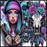 Sage Skull 15 OZ Straight Wrap