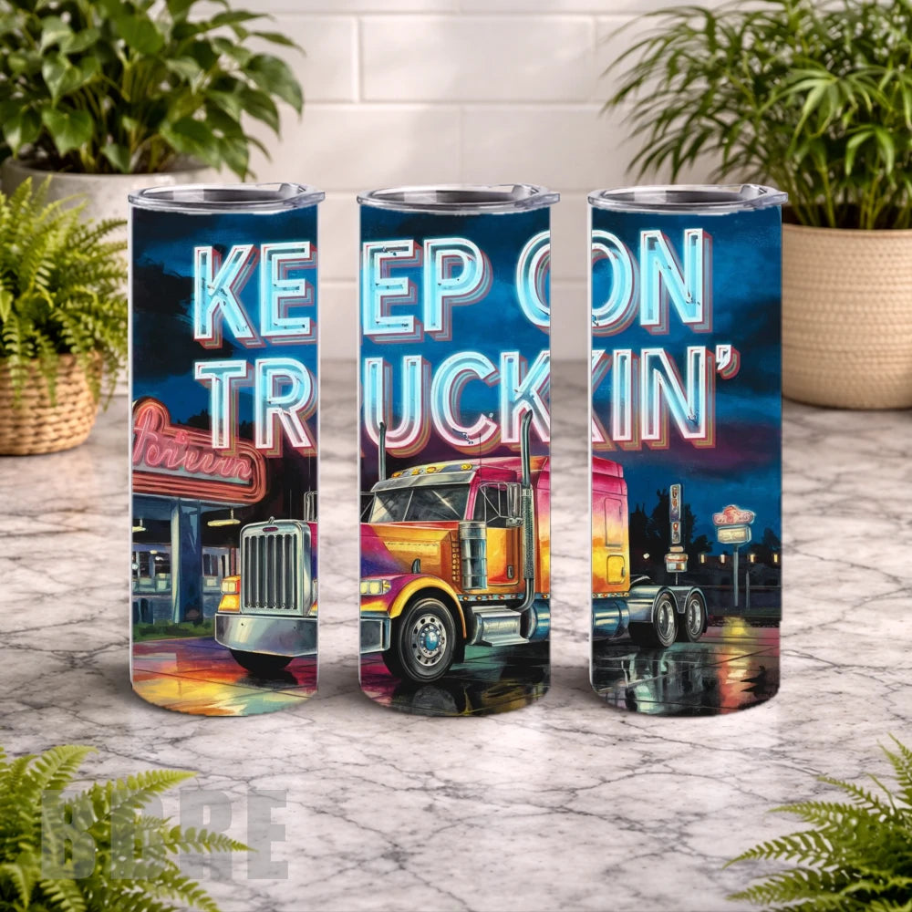 Keep On Truckin' 15 OZ Straight Wrap