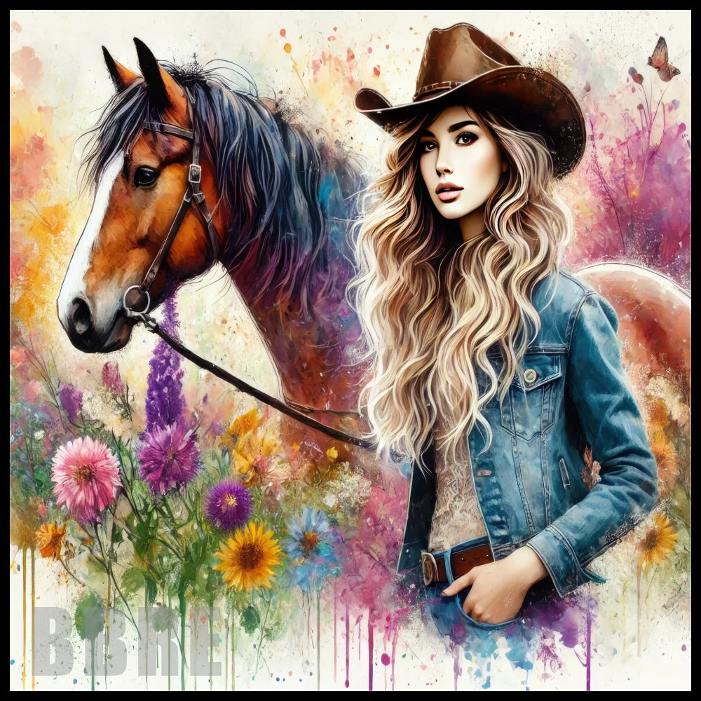 Cowgirl Horse 3 15 OZ Straight Wrap