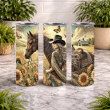 Sunflower Rider 15 OZ Straight Wrap