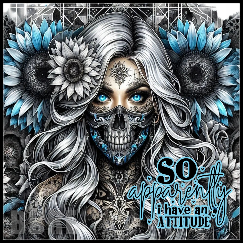 Attitude Skull 15 OZ Straight Wrap