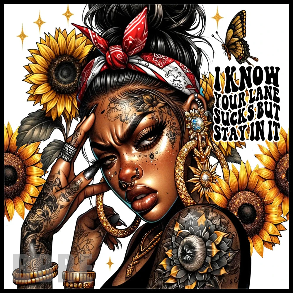 Sunflower Queen 2 15 OZ Straight Wrap