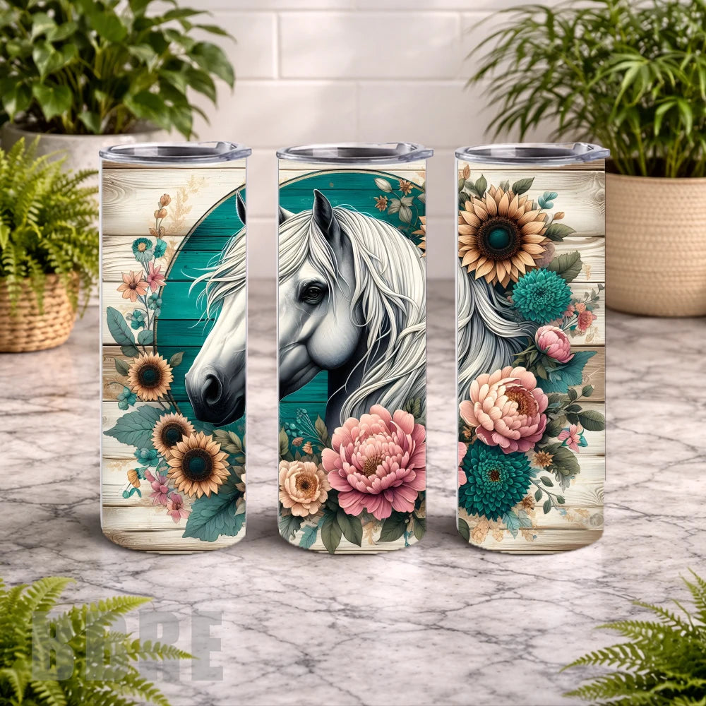 Floral Horse 8 15 OZ Straight Wrap