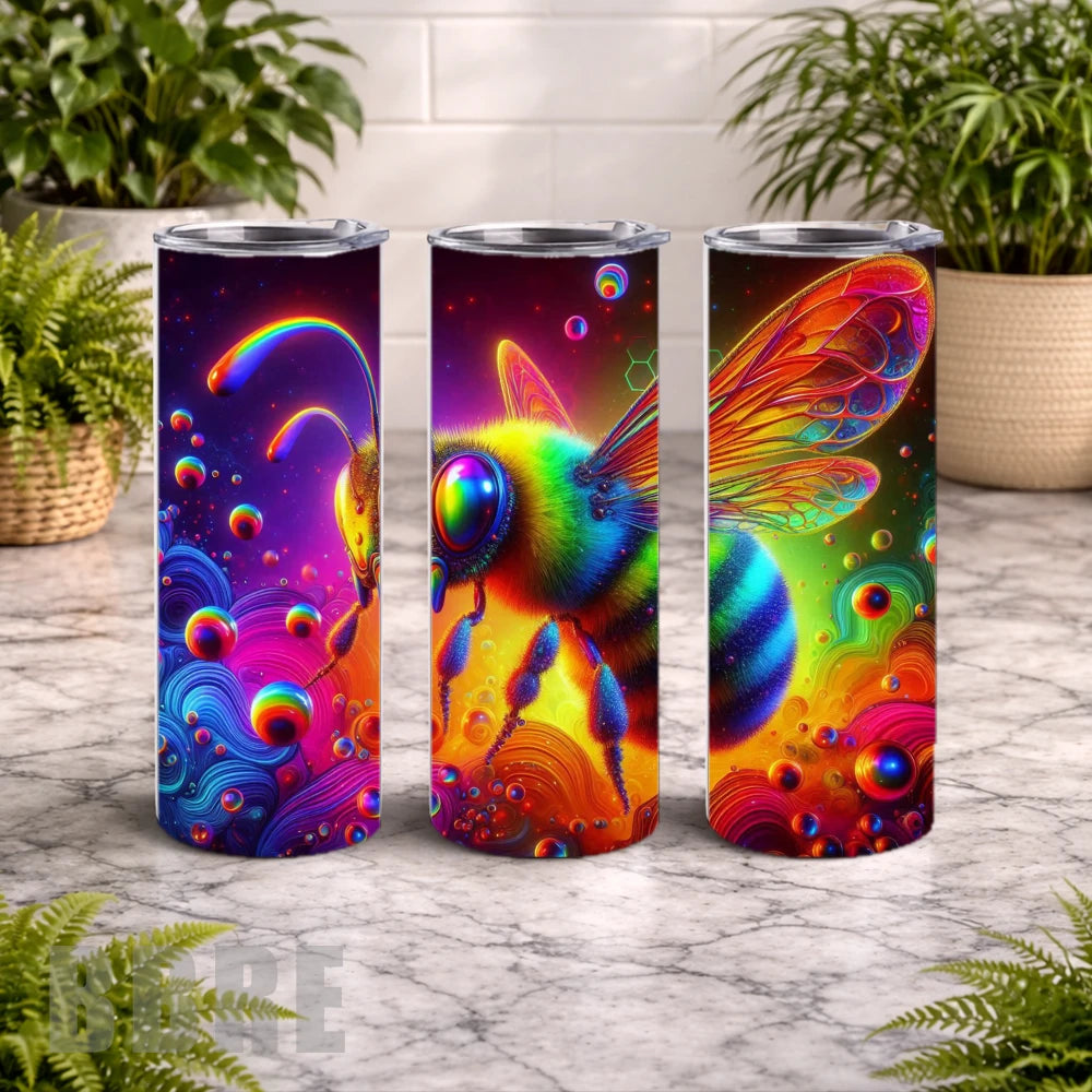 Rainbow Bee 15 OZ Straight Wrap