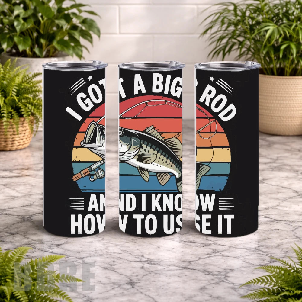 Fishing Enthusiast 15 OZ Straight Wrap