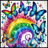 Butterfly Rainbow 15 OZ Straight Wrap