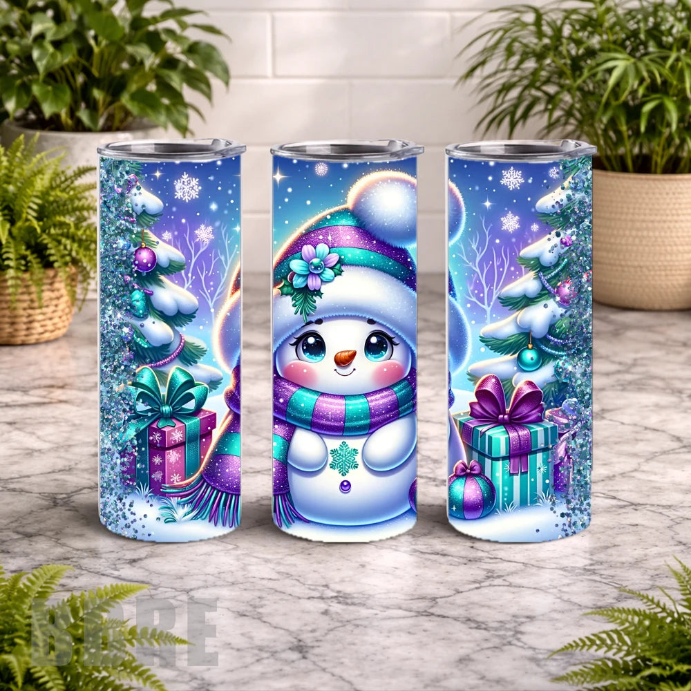 Snowman Cheer 15 OZ Straight Wrap