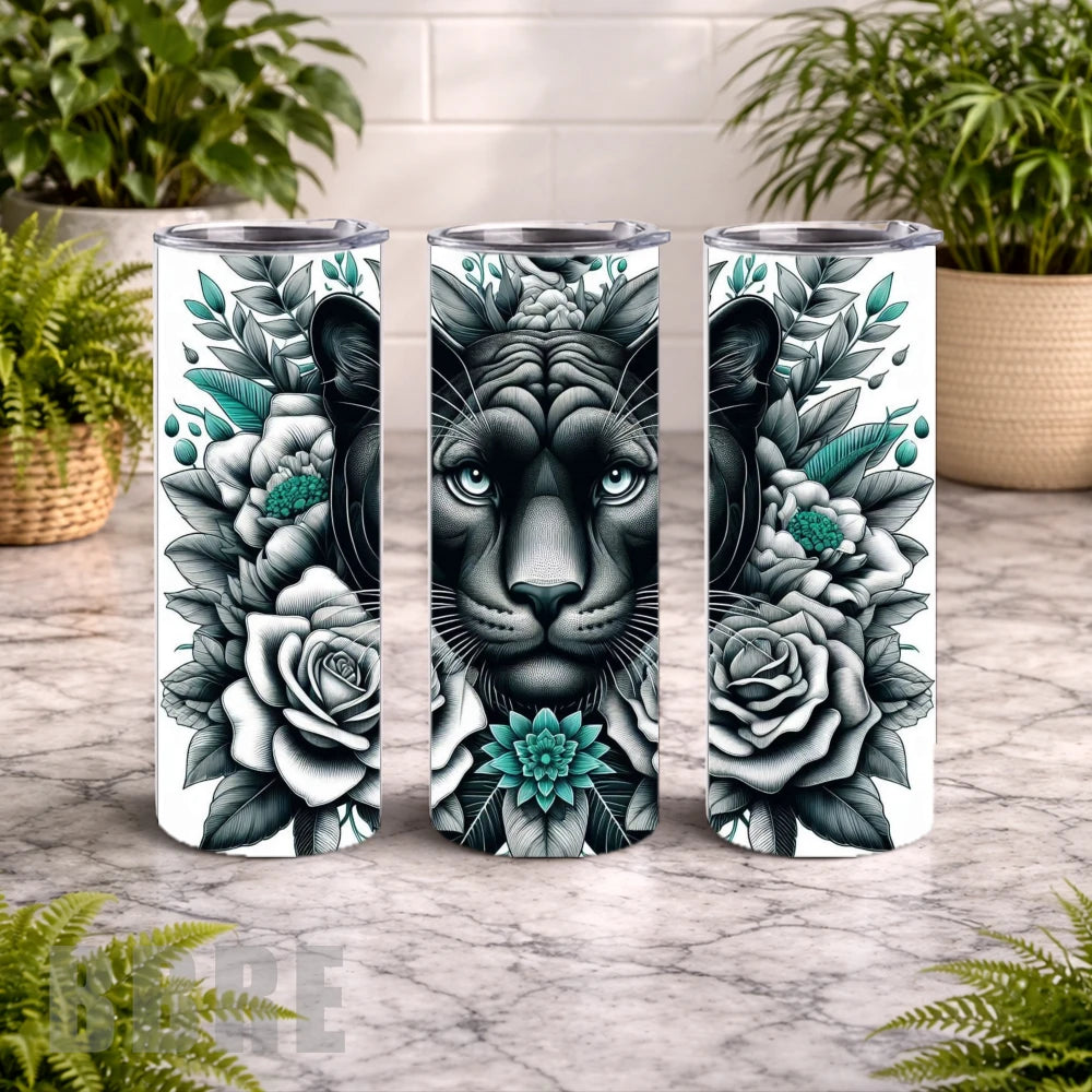 Panther Floral 2 15 OZ Straight Wrap
