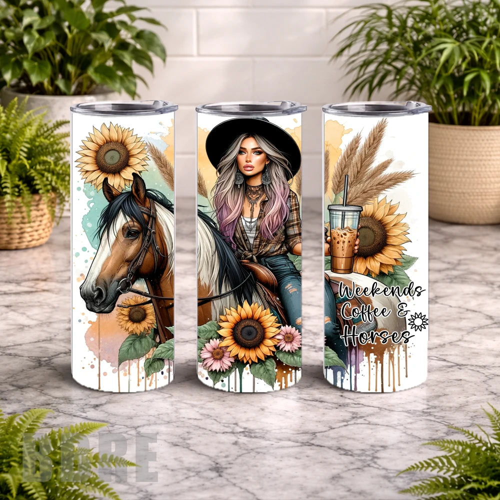 Coffee & Horses 15 OZ Straight Wrap