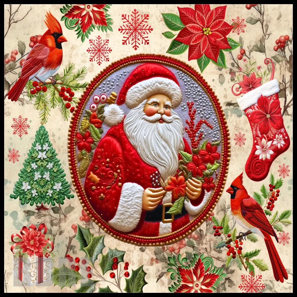 Santa Holiday 15 OZ Straight Wrap