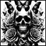 Skull Butterflies 15 OZ Straight Wrap
