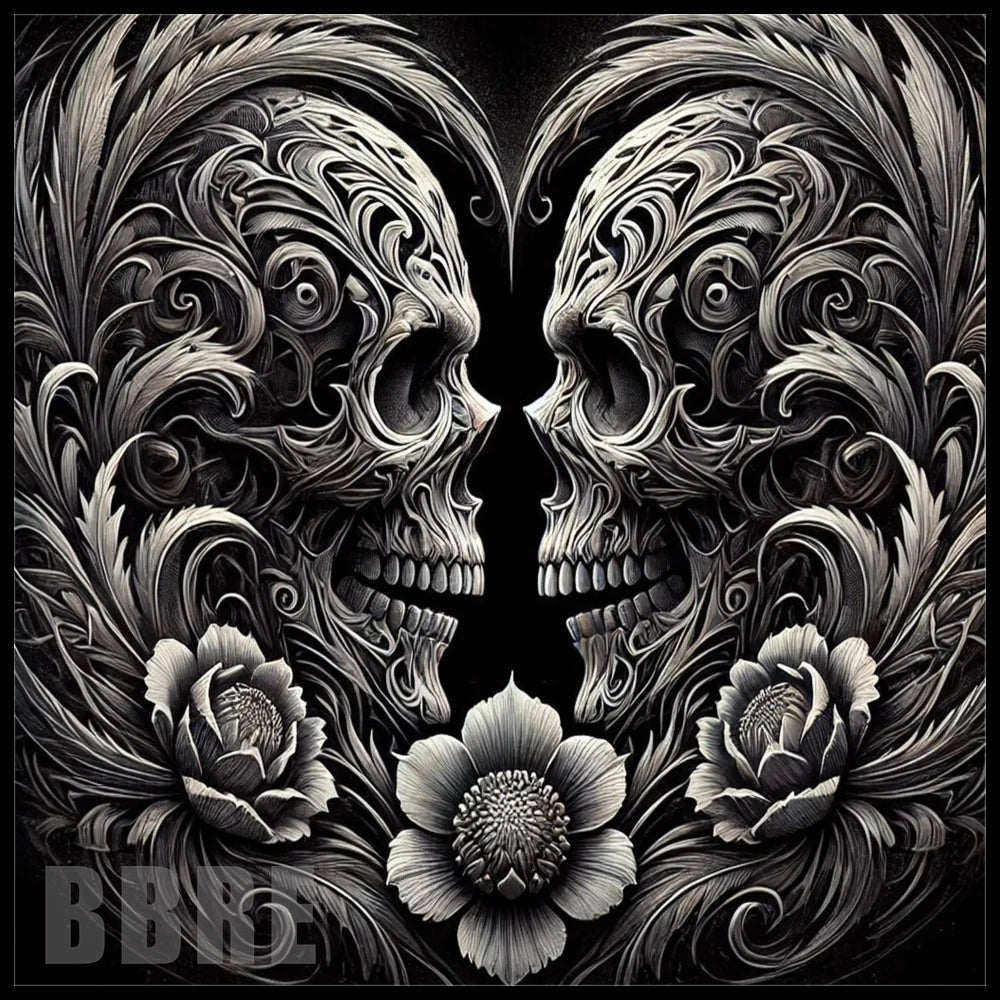 Floral Skull 46 15 OZ Straight Wrap