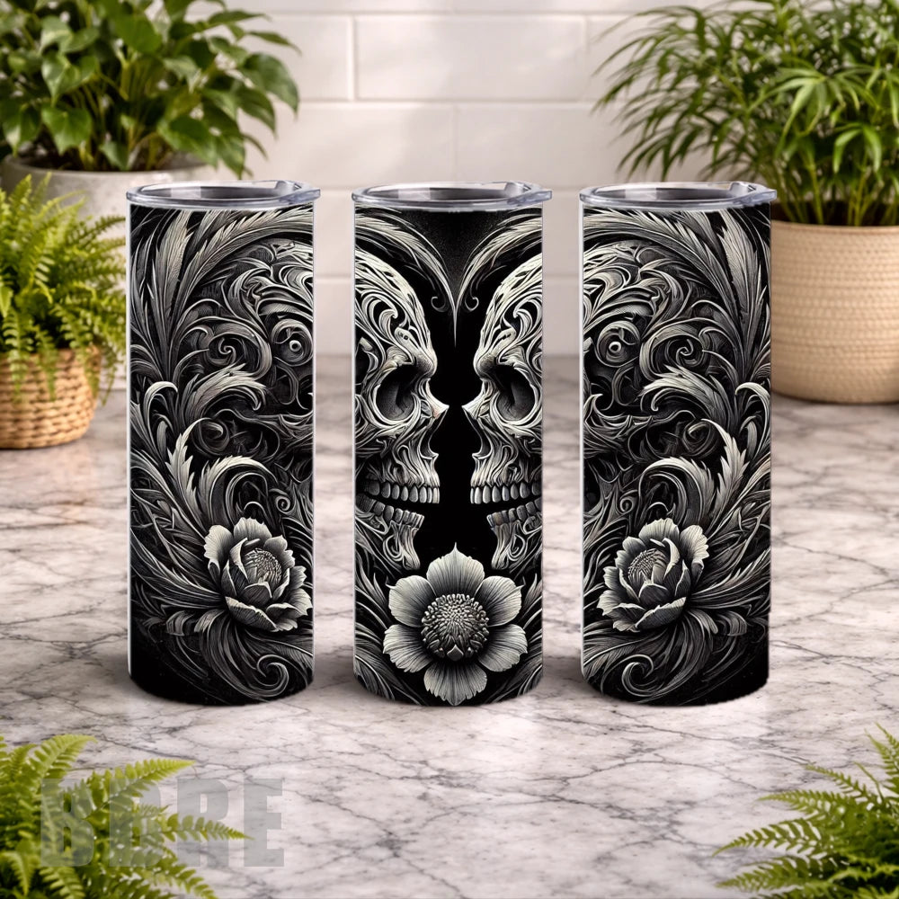 Floral Skull 46 15 OZ Straight Wrap
