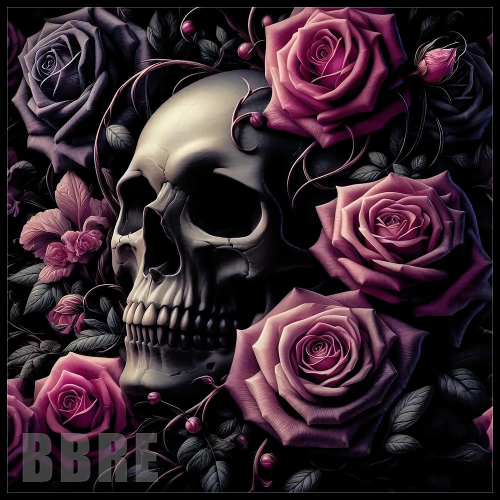 Skull Roses 5 15 OZ Straight Wrap