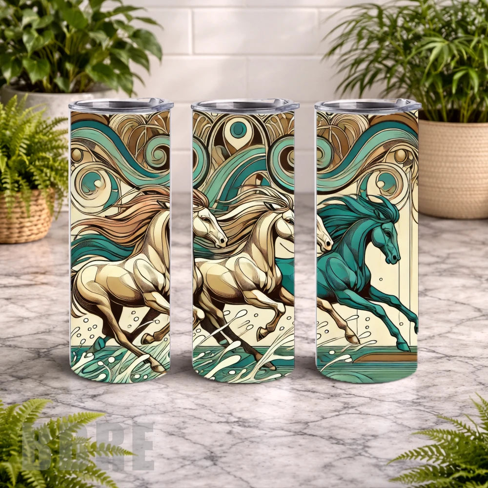 Galloping Horses 2 15 OZ Straight Wrap
