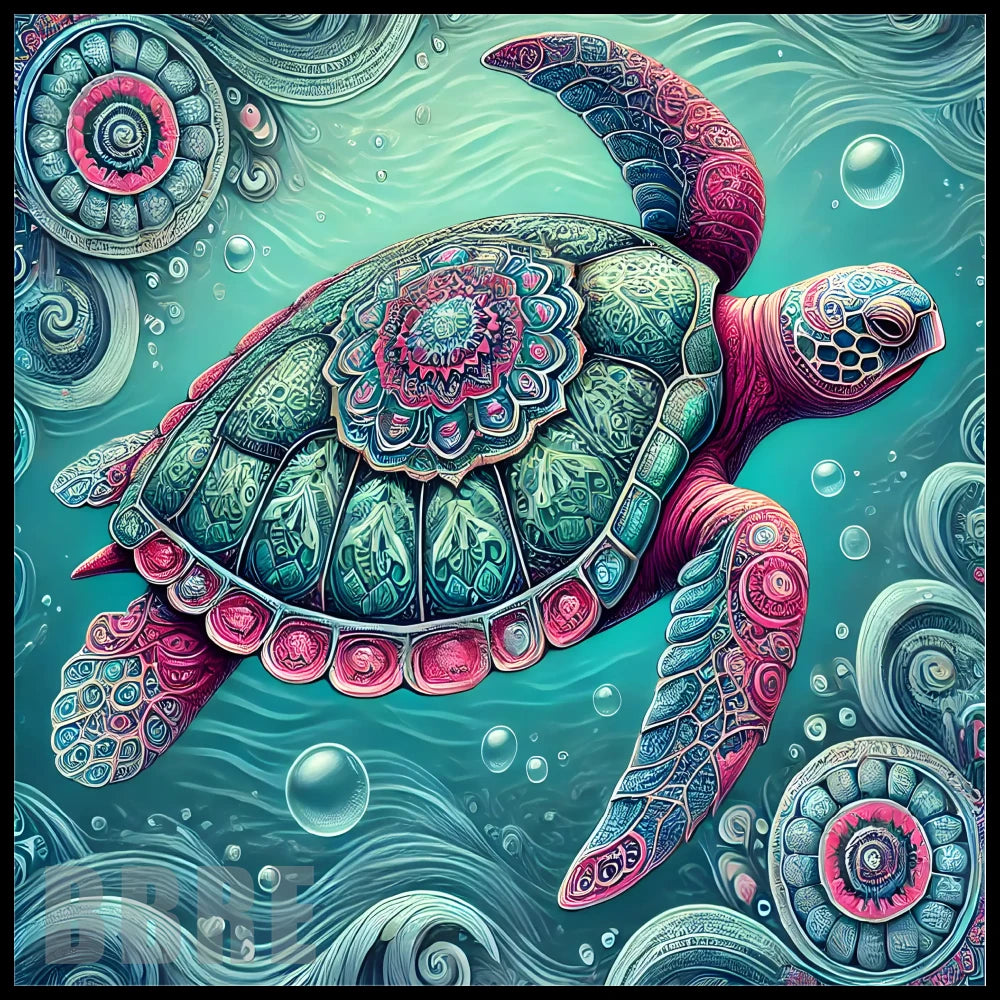 Colorful Turtle 17 15 OZ Straight Wrap