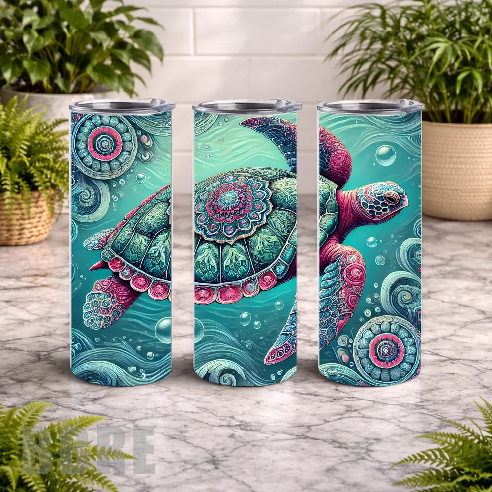Colorful Turtle 17 15 OZ Straight Wrap