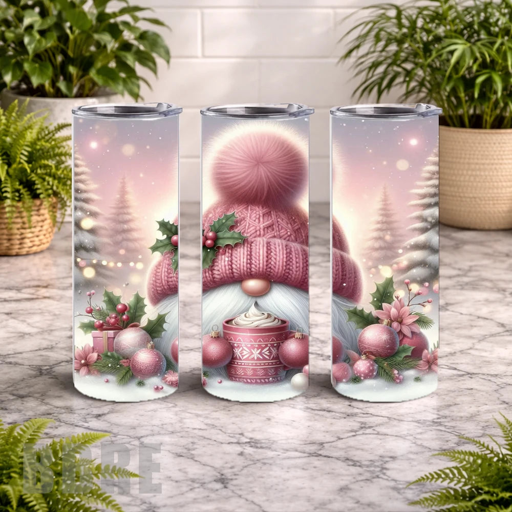 Pink Gnome 15 OZ Straight Wrap